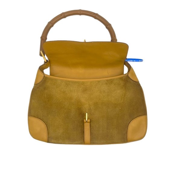 Rare Gucci by Tom Ford GUC Small Jackie 1961 Bamboo Handle Hobo Bag Early 2000 - Picture 3 of 11